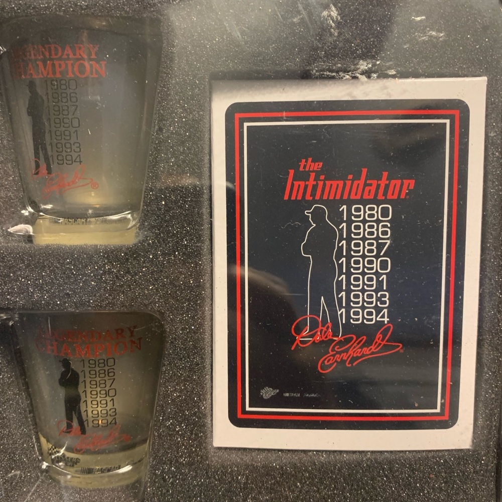 Winners circle Dale Earnhardt shot glass set!